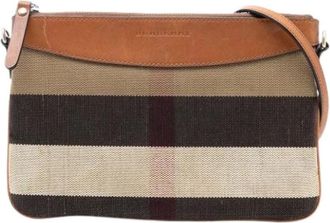 Burberry Pre-owned Cross Body Bags, female, Brown, Size: ONE SIZE Pre-owned The Peyton Crossbody Bag