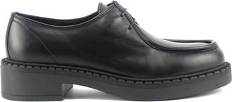 Marco Ferretti Schoenen in Engineer-stijl - Dames - Veterschoenen - Zwart - 37 EU - Leer - Schoenen