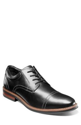 Nunn Bush Calderone Cap Toe Derby - Wide Width Available in Black at Nordstrom Rack, Size 10.5