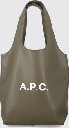 A.P.C. Borsa a spalla Ninon in pelle sintetica con logo A. p.c