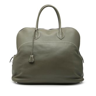 Herm&egrave;s Pre-owned Womens Sikkim Bolide Relax 45 - Sage Green Leather - One Size