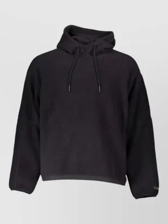 Calvin Klein relaxed-fit hooded fleece jacket