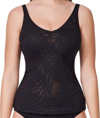 Gottex Skyfall Textured V-neck Tankini Top
