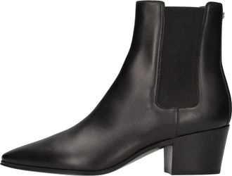 Casadei Beat Enkellaars - Dames - Laarzen met Hak - Zwart - 39 EU - Leer - Schoenen