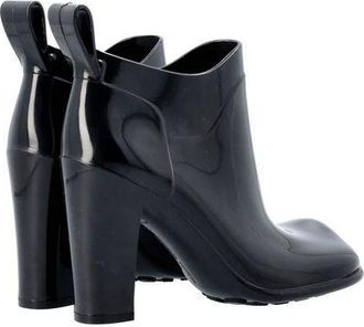 Bottega Veneta Womens Shine Rubber Boots - Black - Size EU 40