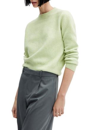Mango Funnel Neck Sweater in Pastel Green at Nordstrom, Size Small