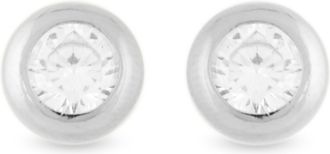 Luxenter 925 sterling zilveren oorbellen met briljante zirkonia rhodiumafwerking - essentieel