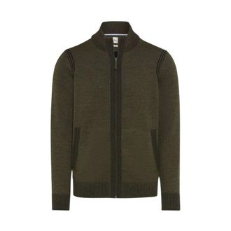 Brax Brax - Style Jake Cardigan - Heren - Truien - Groen - Maat: L Katoen