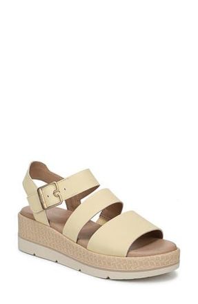Dr. Scholls Once Twice Platform Wedge Sandal in Butter Yellow at Nordstrom Rack, Size 6.5