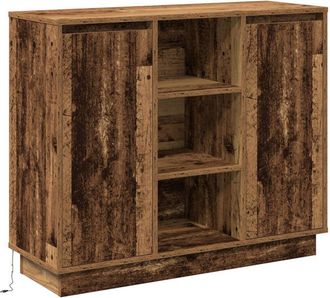 vidaXL Vidaxl - Sideboard with Shelf Old Wood 90 x 32 x 75 cm Engineered wood