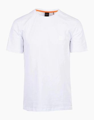 HUGO BOSS Mens Boss Orange TALES T-SHIRT WHITE - Size: 46