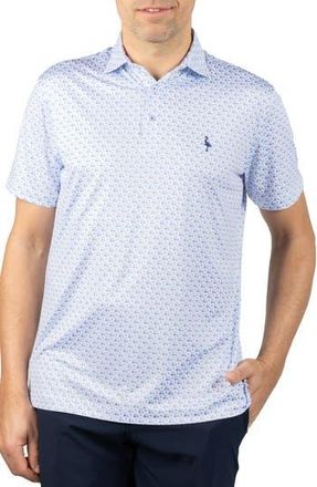 Tailorbyrd Carts & Byrd Print Performance Polo in White at Nordstrom Rack, Size Large