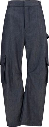Balenciaga Blue Loose Cargos Pants