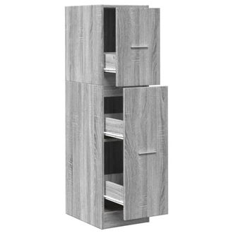 Berkfield Home Apothecary Cabinet Grey Sonoma 30x41x118 cm Engineered Wood | Size: 30 x 41 x 118 cm