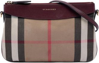 Burberry Pre-owned Burberry Mega Check Canvas Derby Peyton Crossbody Ladies 3XZ9L7H287RML352