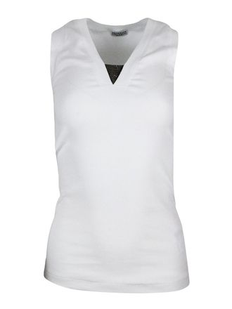 Brunello Cucinelli Top with V -neck