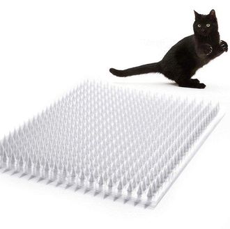 OEM Tappetini Repellenti Per Cani E Gatti, 42 X 34 X 2 Cm, Bianchi, Dissuasori Per Gatti Da Giardino, Rete Spinosa Contro I Gatti, Tappetino Repellente Pe