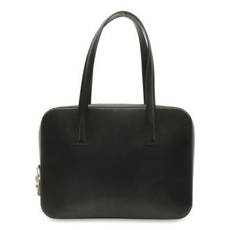 Cartier Black Leather Handbag Tote Bag (Pre-Owned)