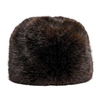 Cesare Gaspari Cappello invernale in ecopelliccia - - Accessories - Donna - Marrone - ONE SIZE