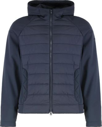 Paul & Shark Technical Fabric Hooded Jacket - Heren - Winterjassen - Blauw - XL - Polyester - Jassen