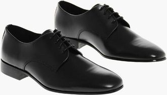 Corneliani CC COLLECTION Brushed Leather Derby Shoes size 40,5