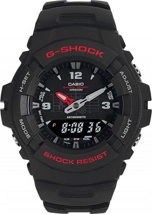 Casio G-100-1BVMUR Mens G-Shock Watch - Black - One Size