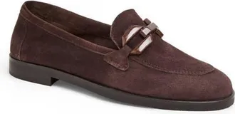 Bruno Magli Lavena Bit Loafer in Dark Brown Suede at Nordstrom, Size 10.5