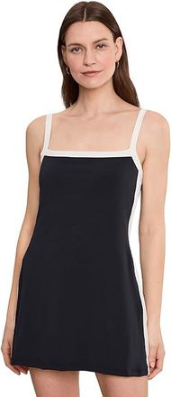L*Space Nikki Dress Womens Dress Black/Cream : LG, Polyester/Spandex