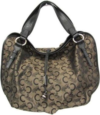 Celine Pre-owned Bucket Bags, female, Beige, Size: ONE SIZE Pre-owned Canvas Bucket Bag