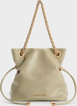 Charles & Keith Arya Braided-Chain Crossbody Bag