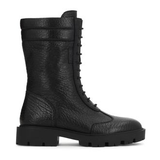 Kazar Schoenen, Dames, Zwart, 35 EU, Leer, Enkellaarsjes met veters