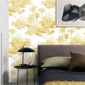 Wallpapers4Beginners Wallpapers4beginners - Carta da Parati Toile de Jouy in Fogli di Carta, 250x200cm