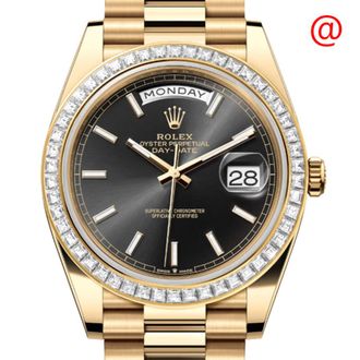 Rolex Day-Date 40 Automatic Chronometer Diamond Black Dial Unisex Watch M228398TBR-0041