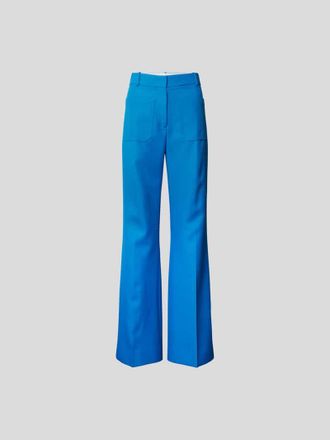 Victoria Beckham Bootcut Fit Hose mit Eingrifftaschen in Blau, Gr&ouml;&szlig;e 34