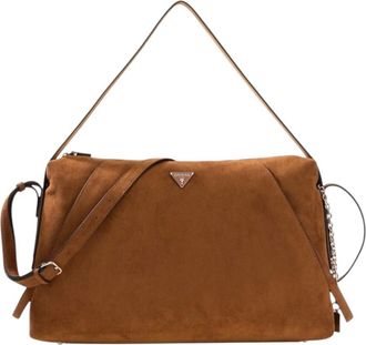 Guess Devon Grote Schoudertas - Dames - Schoudertassen - Bruin - ONE Size - Tassen
