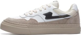 Stepney Workers Club Geo-Merged Winter White Sneakers - Heren - Sneakers - Wit - 38 EU - Leer - Schoenen