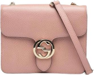 Gucci Pre-owned Cross Body Bags, female, Pink, Size: ONE SIZE Pre-owned Cross Body Bag