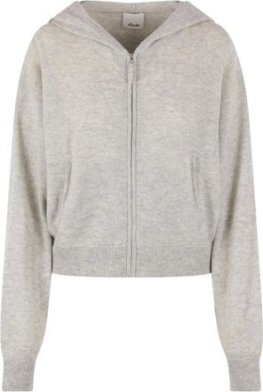 Allude Hoodie met ritssluiting - Grijs