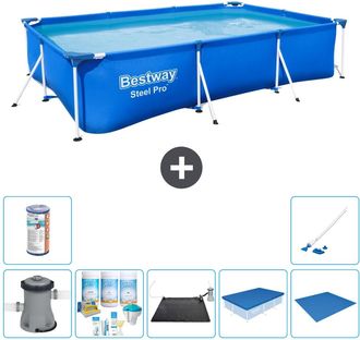 Bestway Piscina Bestway Steel Pro Rectangular - 300x201x66 Cm - 8-piezas S21561