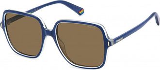 Polaroid Womens PLD-6219-S-PJP PLD 6219 S 56 PJP Sunglasses - Blue - One Size