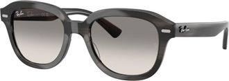 Ray-Ban ERIK Clear Gradient Grey Square Unisex Sunglasses RB4398 140432 51
