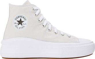 Converse Chuck Taylor canvas platform hoge sneakers voor dames (Grijs)