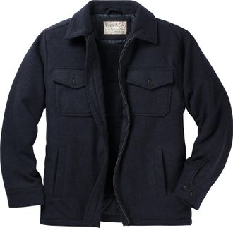Legendary Whitetails Mens Outdoorsman Wool Coat Winter Outerwear Jacket Berber Lined Work Clothing, Navy Heather, M