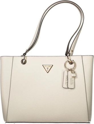 Guess Beige Handtas van Polyethyleen Materiaal - Dames - Shoppers - Beige - ONE Size - Tassen