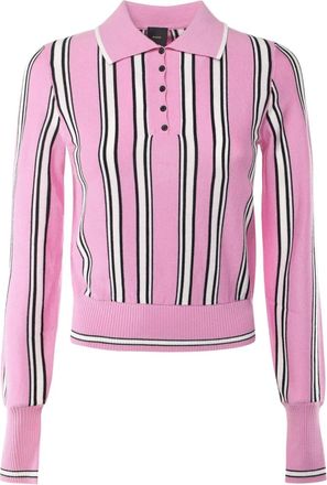 Pinko Polo a righe - Rosa