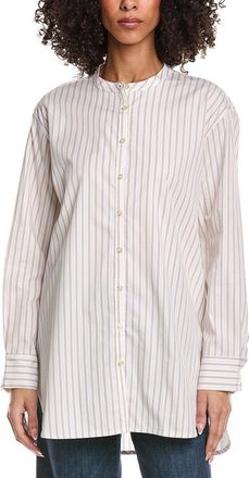 Leset Yoshi Collarless Button Down Shirt
