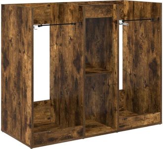 vidaXL Armario De Golf Liso Roble Ahumado 102 X 45 X 85,5 Cm Vidaxl