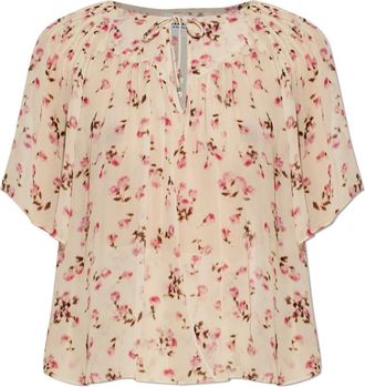 Isabel Marant Neslya Top - Dames - Blouses - Beige - S - Overhemden