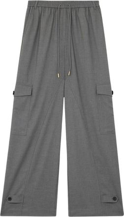 Twinset Pantalones Cargo de Pierna Ancha - Trousers - Mujer - Gris - S