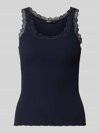 Only Slim Fit Tanktop aus Baumwoll-Mix Modell SARA SHARAI in Dunkelblau, Gr&ouml;&szlig;e XL